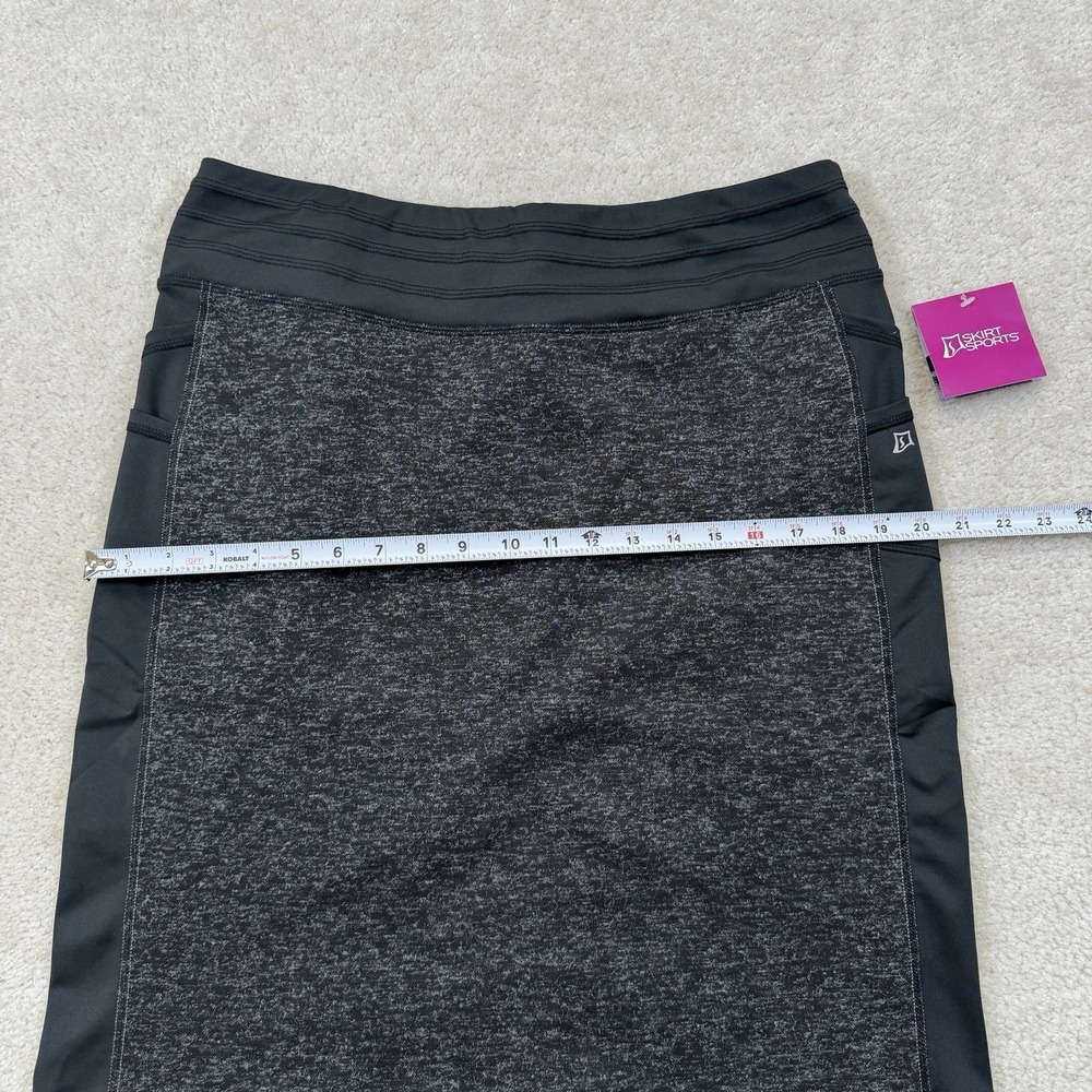 NWT Skirt Sports Toasty Cheeks Maxi Skirt Womens Large Black Speckle Drawstring - Picture 3 of 10